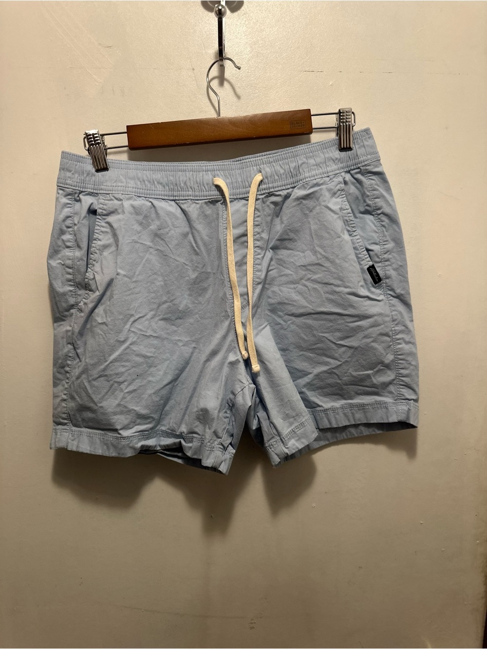 Hollister Light Blue Drawstring Athletic Shorts